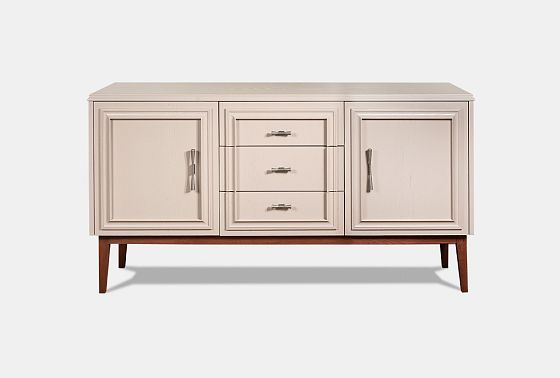 Тумба "Сакраменто" 3 (с ящиками) массив и шпон дуба, МДФ 12