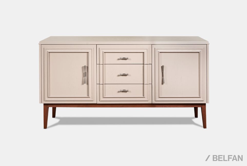 Тумба "Сакраменто" 3 (с ящиками) массив и шпон дуба, МДФ 4