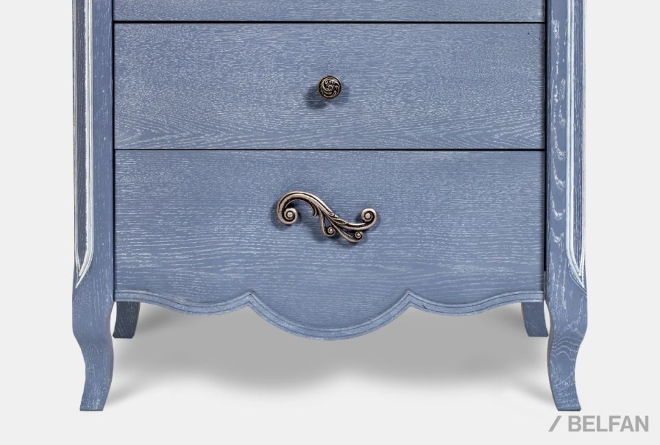 Комод "Катрин" высокий массив и шпон дуба 7