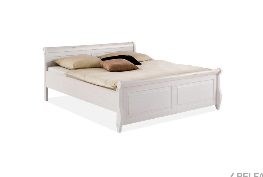 Кровать двуспальная "Мальта" 140 (без ящиков) массив сосны 1