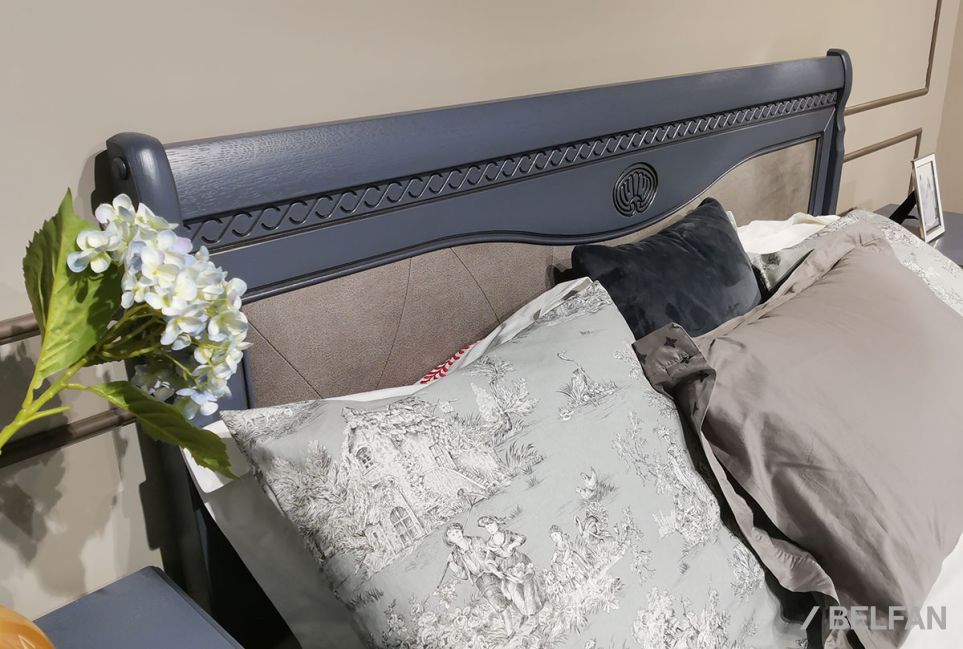 Кровать "Лика" (высокое изножье) массив и шпон дуба 5