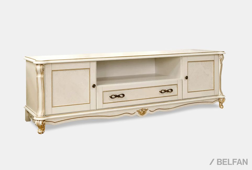 Тумба под ТВ "Алези 22" массив и шпон дуба 1