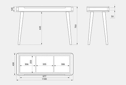 Стол туалетный "Ирвинг Дизайн"