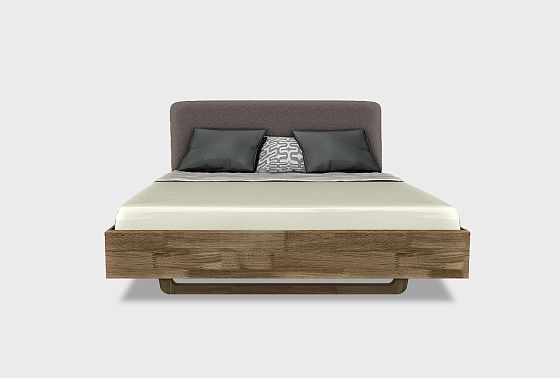 Кровать "Уоллстрит" (мягкое изголовье) массив дуба 3