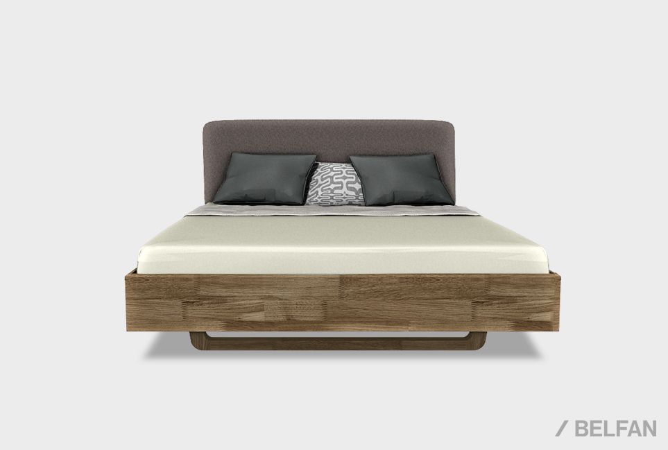 Кровать "Уоллстрит" (мягкое изголовье) массив дуба 1