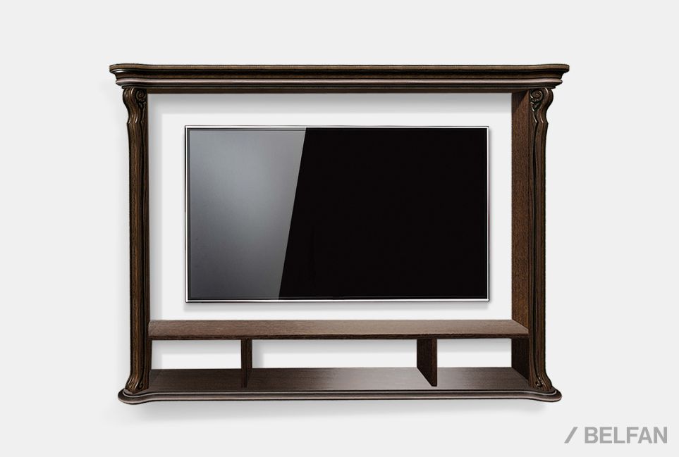 Полка "Алези 1" массив и шпон дуба 1