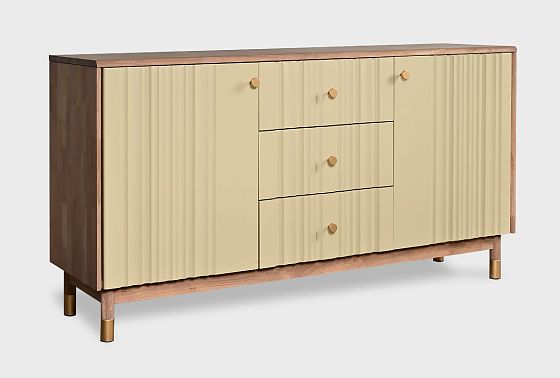 Тумба "Меридиан" 3 (с ящиками) массив дуба, МДФ 5