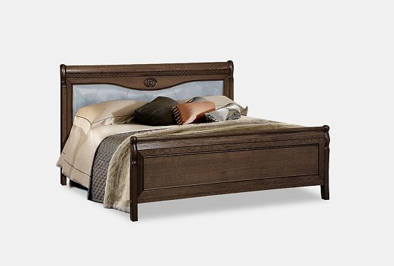 Кровать "Лика" (высокое изножье) массив и шпон дуба 8