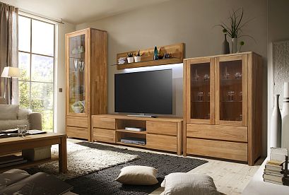 Полка настенная "Норд" (стекло); бейц масло