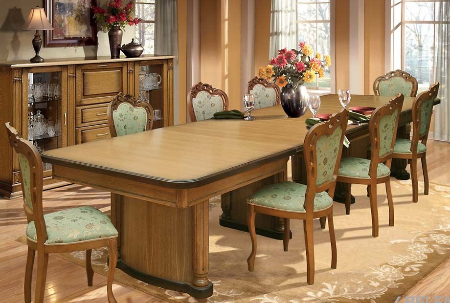 Стол обеденный "Гранд 1" массив и шпон дуба 2