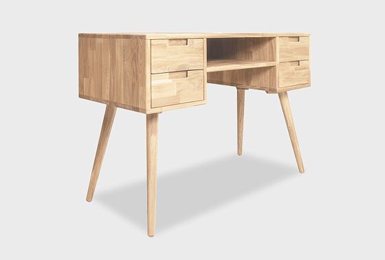 Стол письменный "Ирвинг" (2 тумбы) массив дуба 12