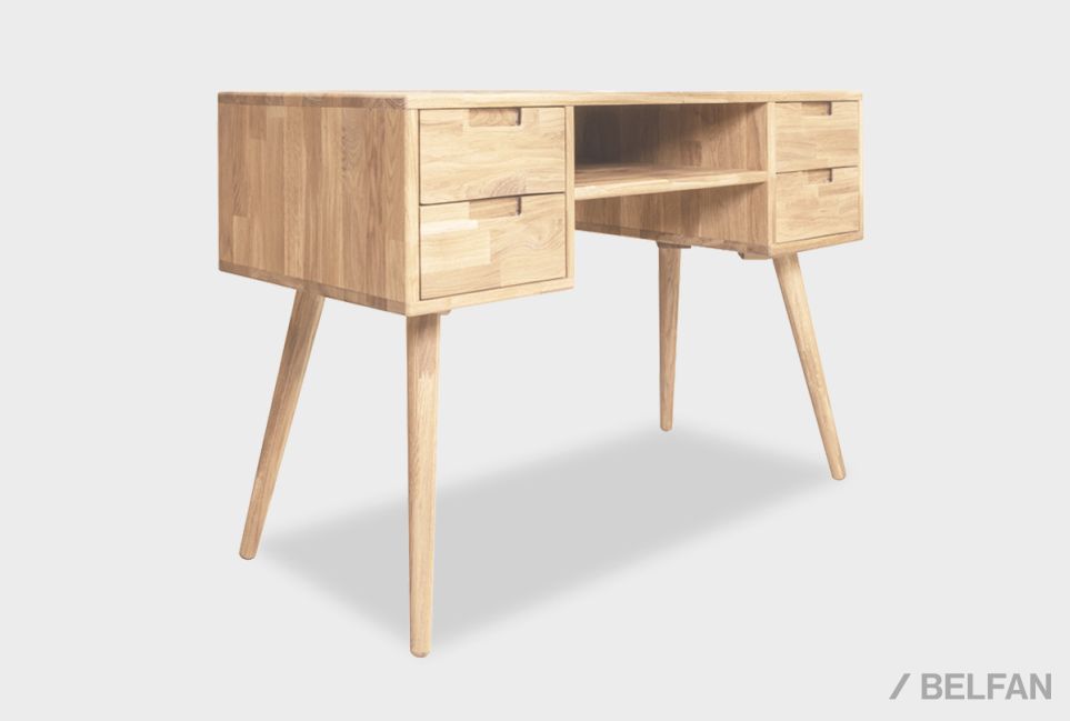 Стол письменный "Ирвинг" (2 тумбы) массив дуба 1