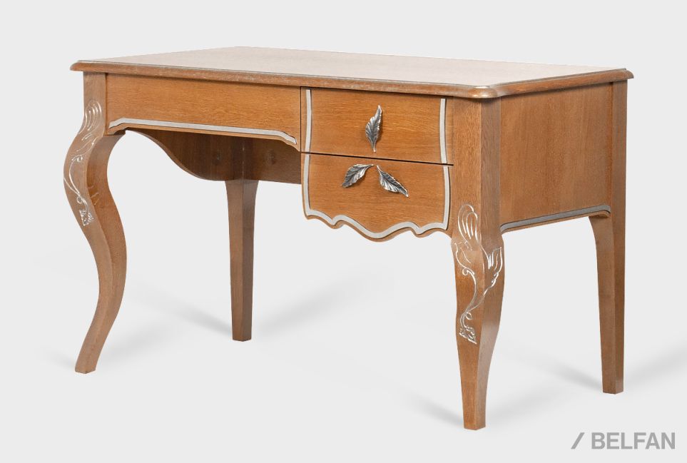 Стол письменный "Трио" массив и шпон дуба 7