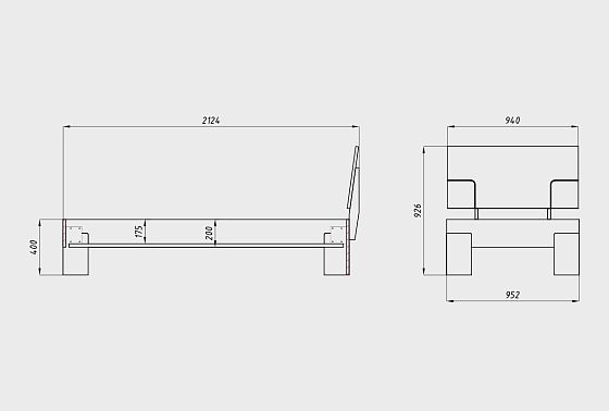 Кровать "Берген" С массив дуба 5