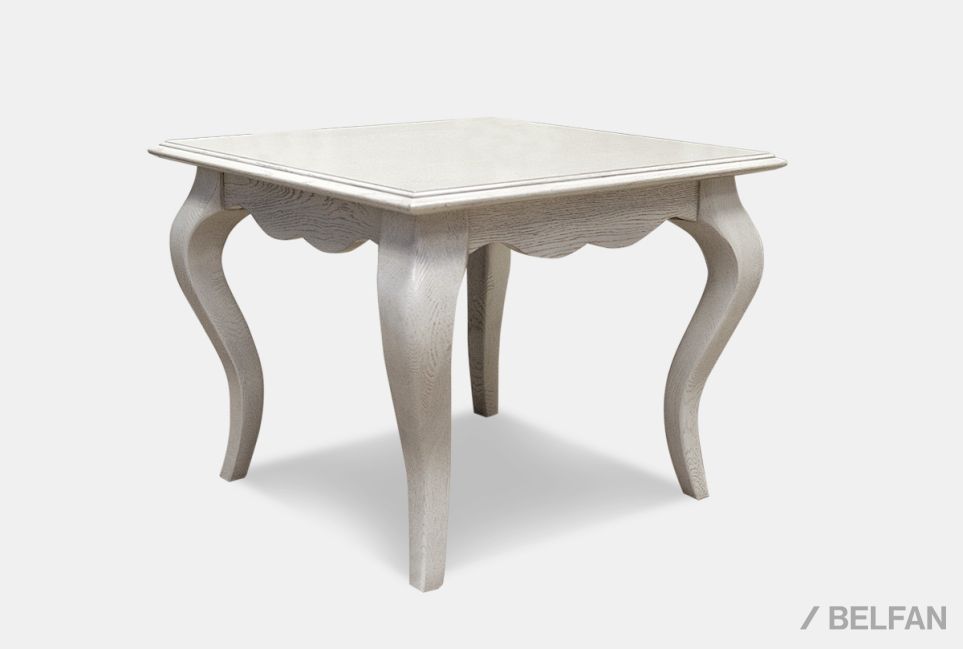 Стол журнальный "Тэфи" квадратный массив и шпон дуба 1