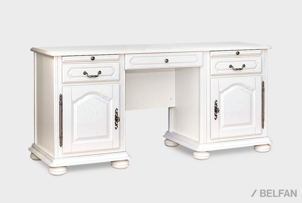 Стол письменный "Давиль" 1410 массив и шпон дуба 1