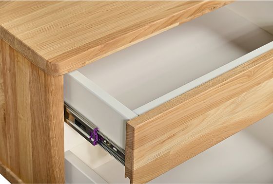 Тумба прикроватная "Уоллстрит" массив дуба, МДФ 9