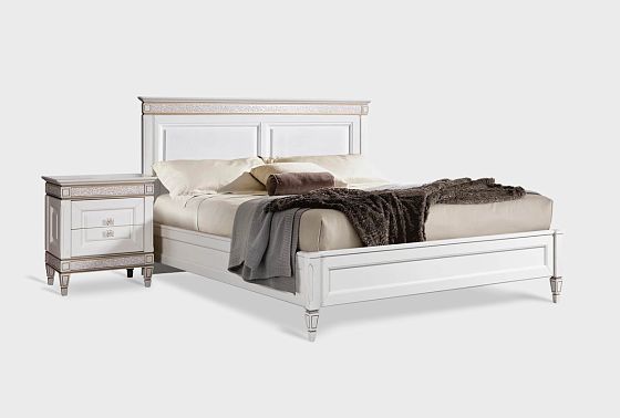 Кровать "Сиена" массив и шпон дуба, МДФ 4