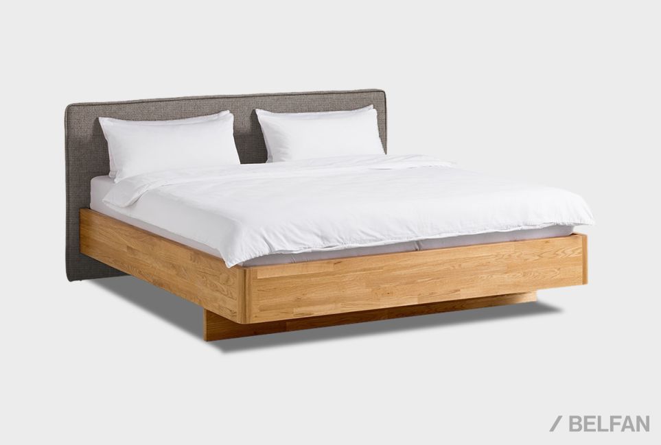 Кровать "Норд" (мягкое изголовье) массив дуба 1