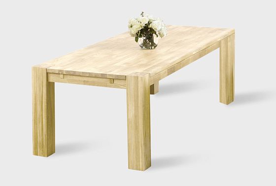 Стол обеденный "Берген" П-03 (сечение опор 150х150) массив дуба 5