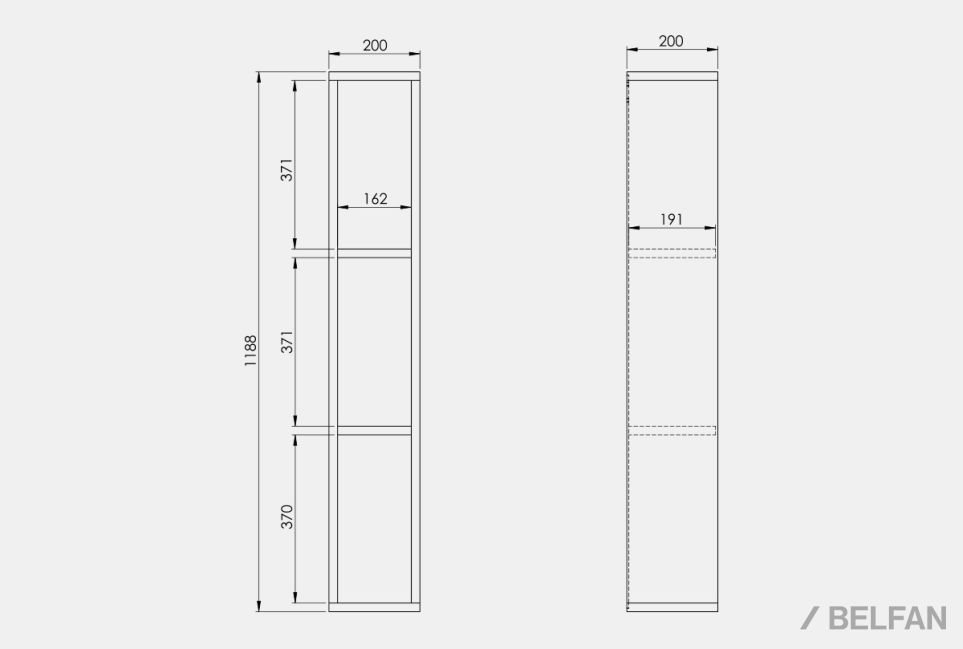 Стеллаж настенный "Сакраменто" МДФ, шпон дуба 4