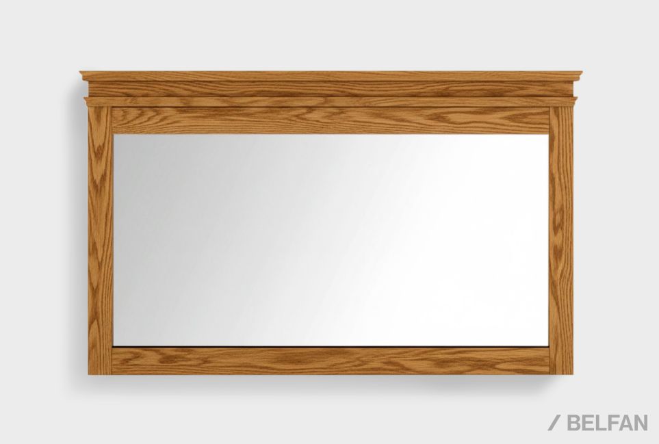 Зеркало настенное "Сакраменто" 115 МДФ, шпон дуба 1