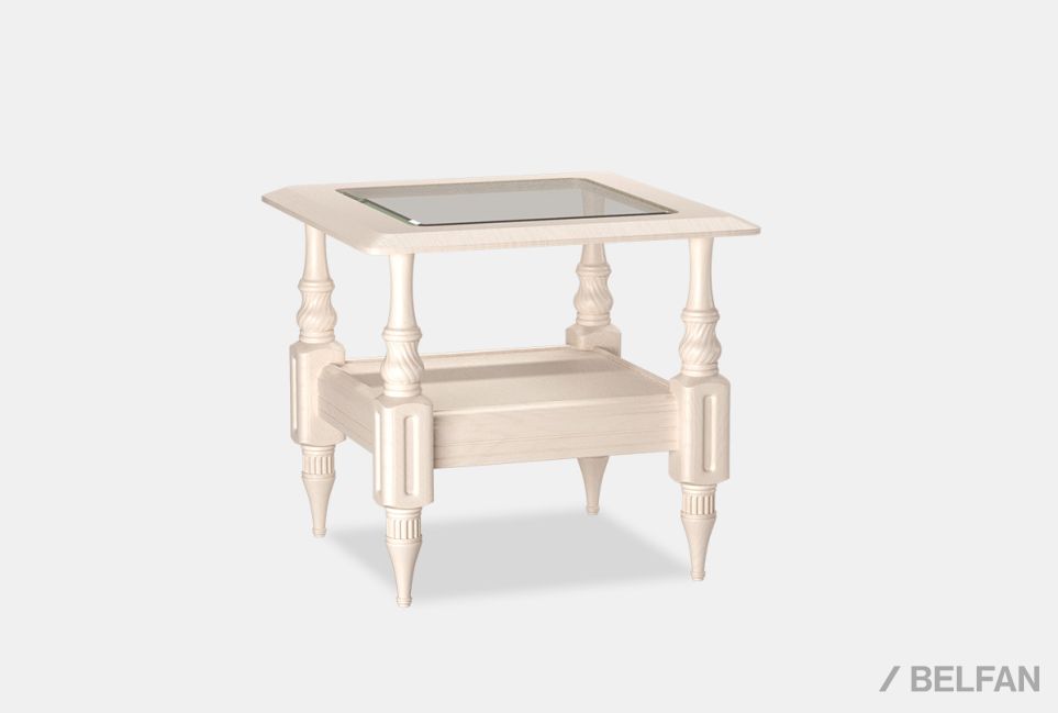 Стол журнальный "Престиж" 11 массив и шпон берёзы 1