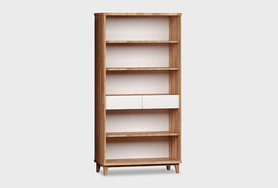 Стеллаж "Уоллстрит" (с ящиками) массив дуба, МДФ 6