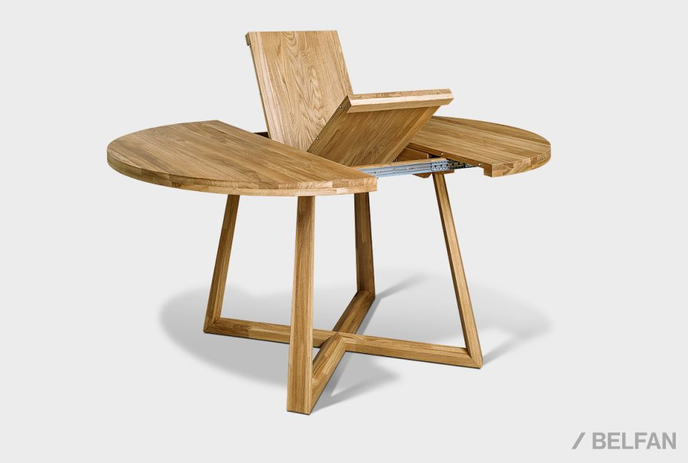 Стол обеденный "Мидгард" (раскладной) массив дуба 5