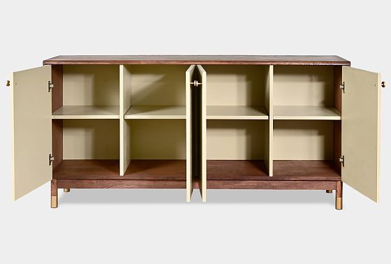 Тумба "Меридиан" 4 (комбинированная) массив дуба, МДФ 2