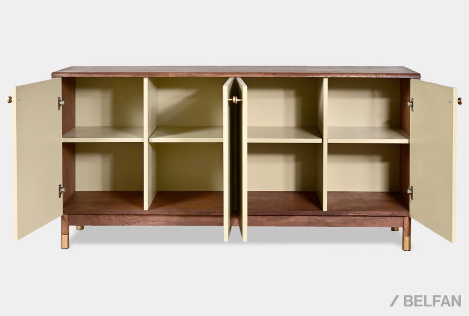 Тумба "Меридиан" 4 (комбинированная) массив дуба, МДФ 6