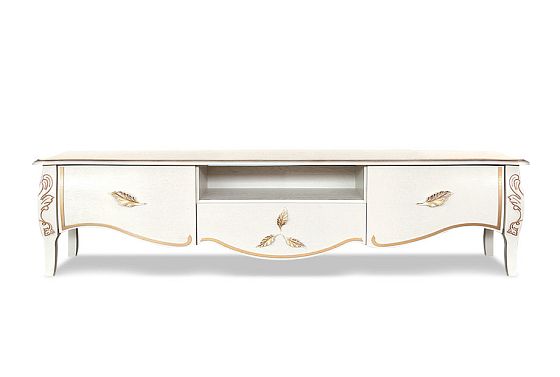 Тумба под ТВ "Трио" 05 массив и шпон дуба 4