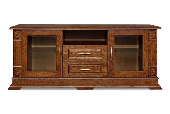 Тумба под ТВ "Верди Люкс ТВ2" массив и шпон дуба 3