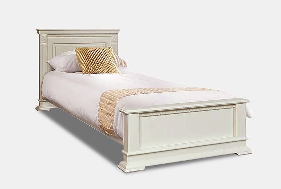 Кровать "Верди Люкс" (низкое изножье) массив и шпон дуба 2