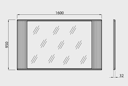 Зеркало "Чикаго" 160; *ВМФ-1775; платина
