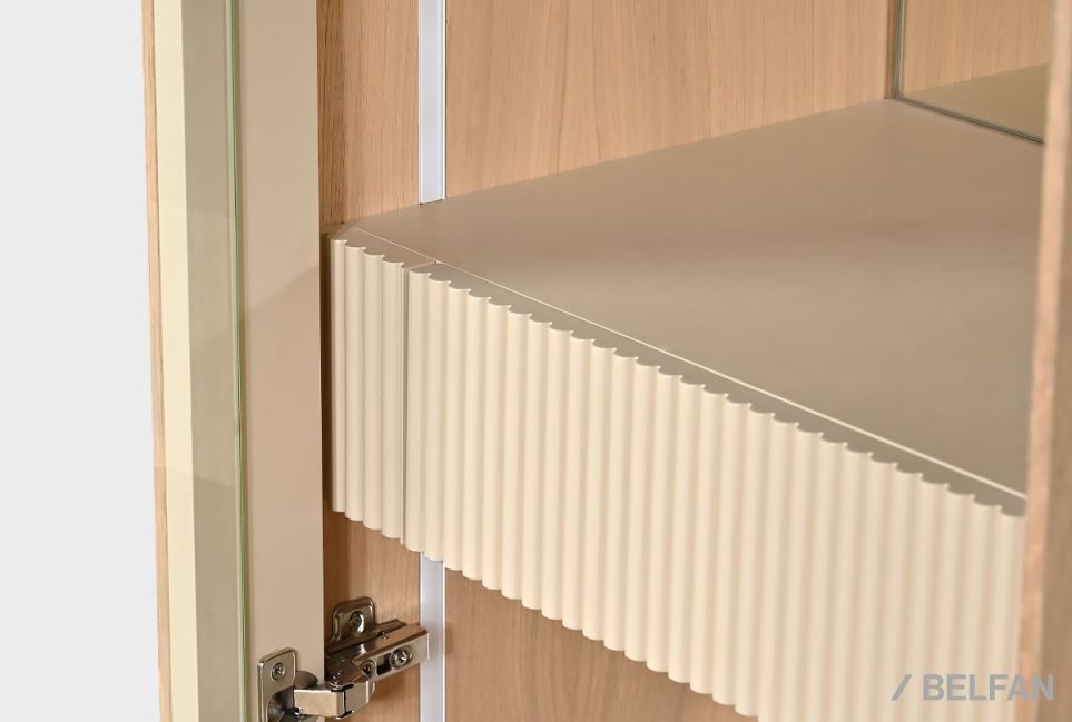 Витрина 1-но дверная «Авеню» (левая) шпон дуба, МДФ, металл 8