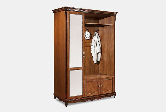 Шкаф комбинированный "Алези 1з" массив и шпон дуба 3