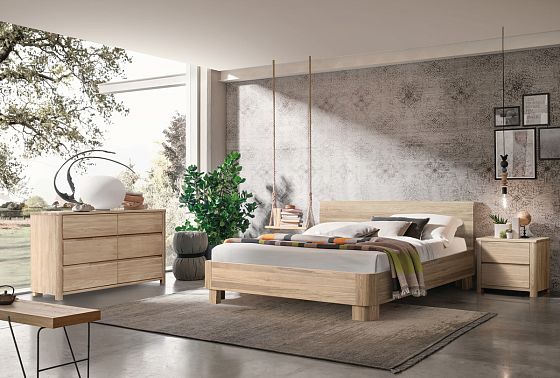 Тумба прикроватная "Норд" массив дуба 14