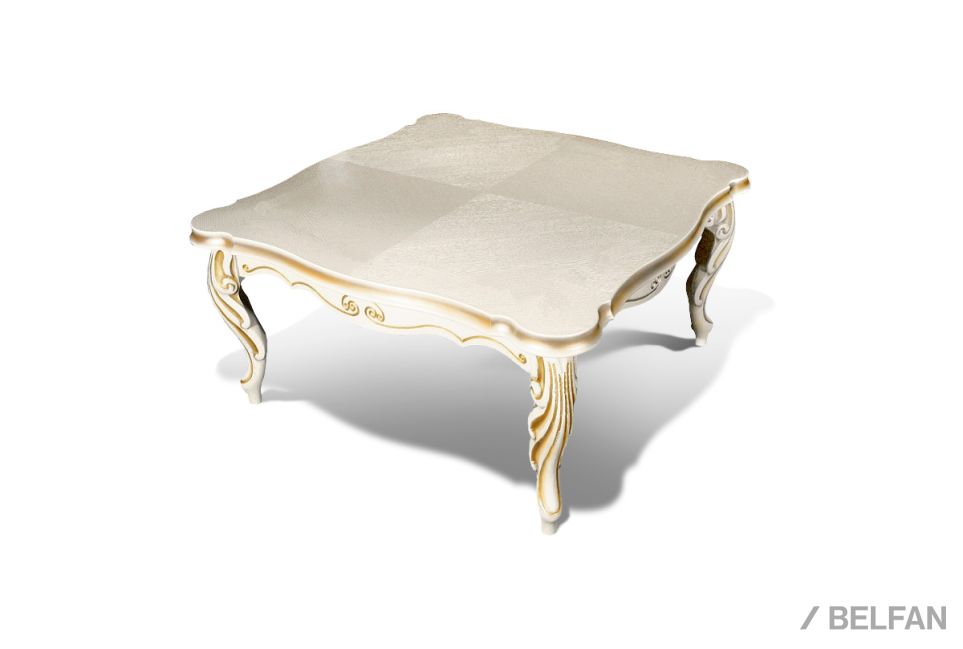 Стол журнальный "Луи" квадратный массив и шпон дуба 1