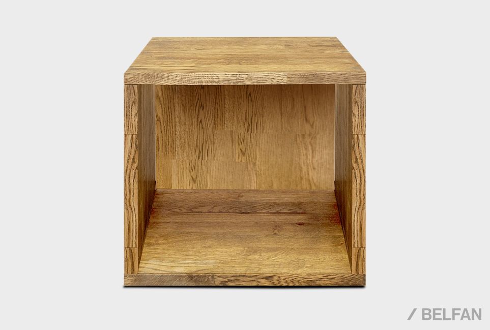 Модуль для стеллажей открытых "Cube Design" массив дуба 2