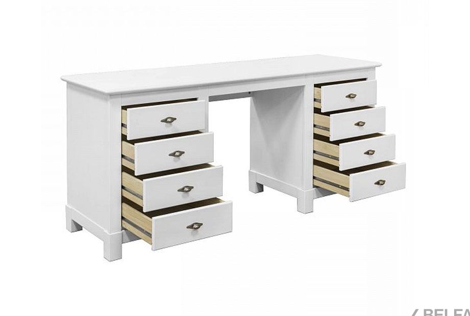 Стол письменный "Рауна" 08 (2 тумбы) массив сосны 2