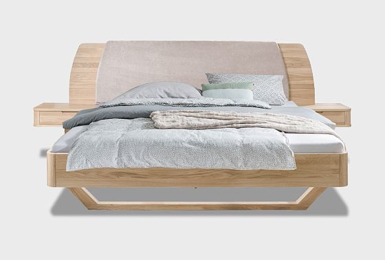 Кровать "Монблан" (с прикроватными тумбами) массив дуба 8