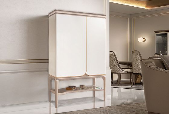 Тумба высокая "Алекса" массив и шпон дуба, МДФ 9