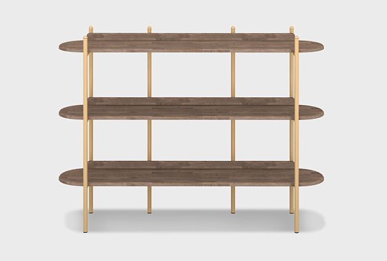 Стеллаж "Меридиан" 3 массив дуба, металл 3