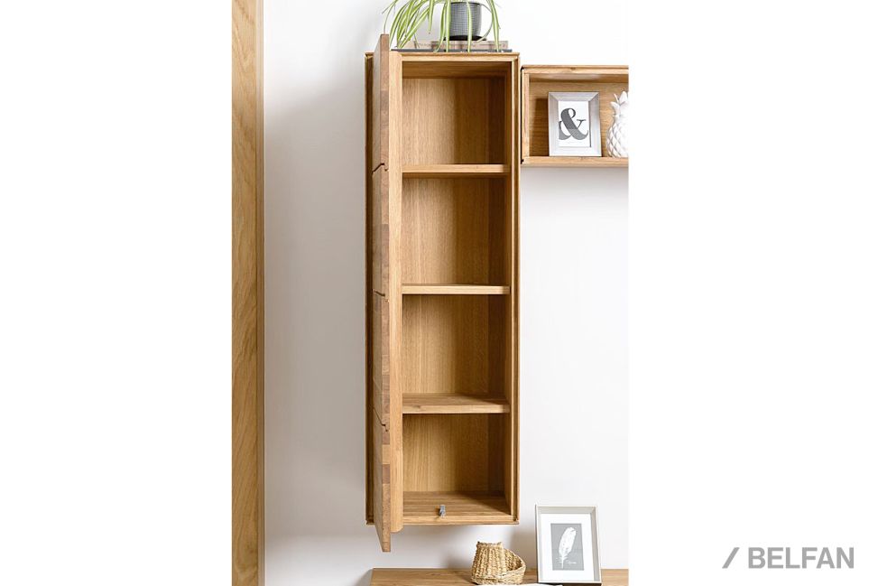 Шкаф навесной "Гринвуд" (левый) массив дуба 14