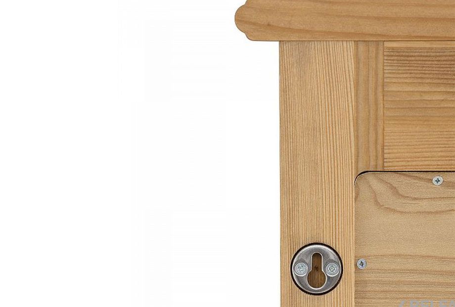 Зеркало навесное "Рауна" массив сосны 3