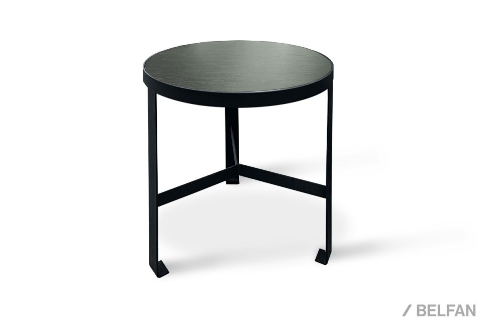 Стол журнальный "Collin" (круглый) малый массив и шпон дуба, МДФ 1