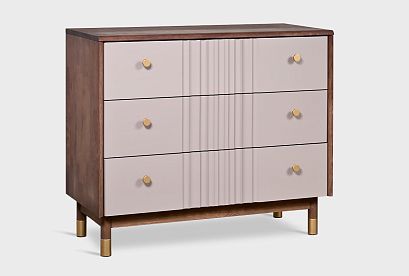 Комод "Меридиан" 3; 3 ящика; *А-017.166; к-шоколадный дуб, ф-нирвана