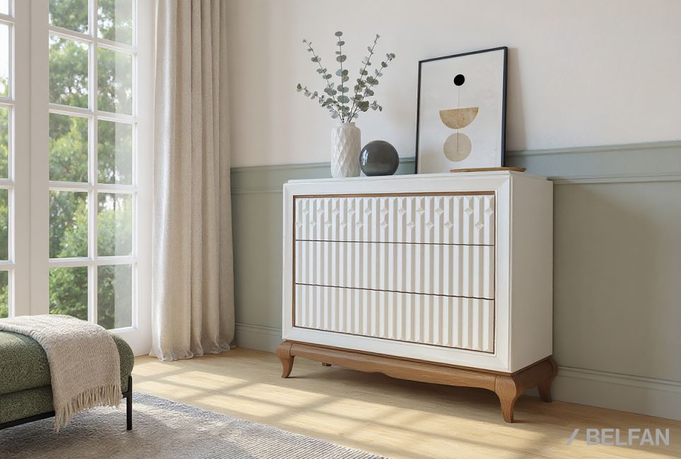 Комод "Армония" (узкий) массив и шпон дуба 1