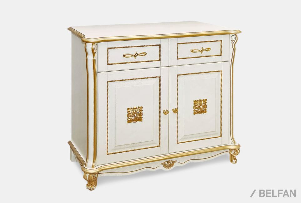 Тумба "Алези 2 Люкс" массив и шпон дуба 1